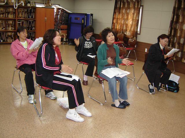 노래수업 모습 사진