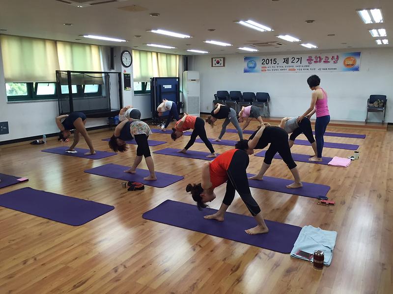 문화교실 프로그램(요가) 사진