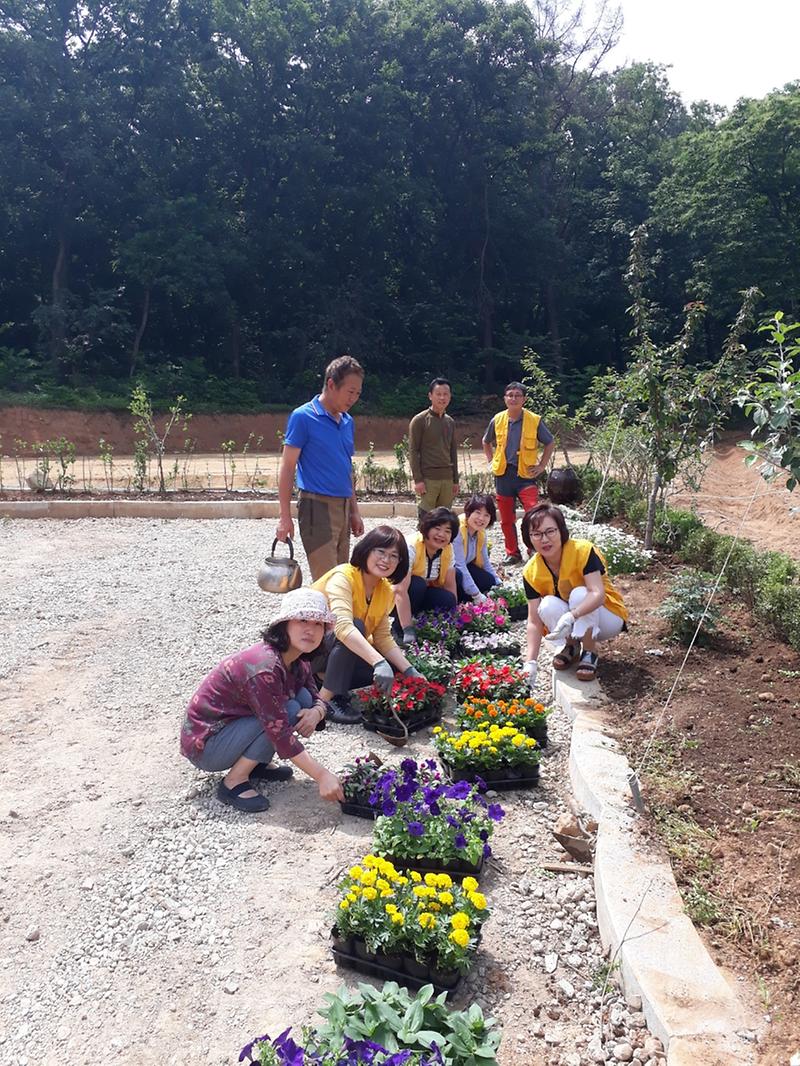 검암경서동 에코시티 조성을 위한 여름 초화 식재  사진