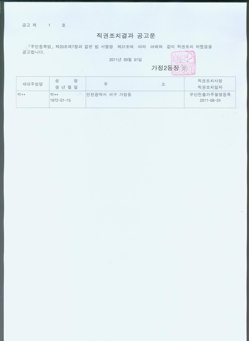 직권조치 결과공고(20110901).jpg 이미지