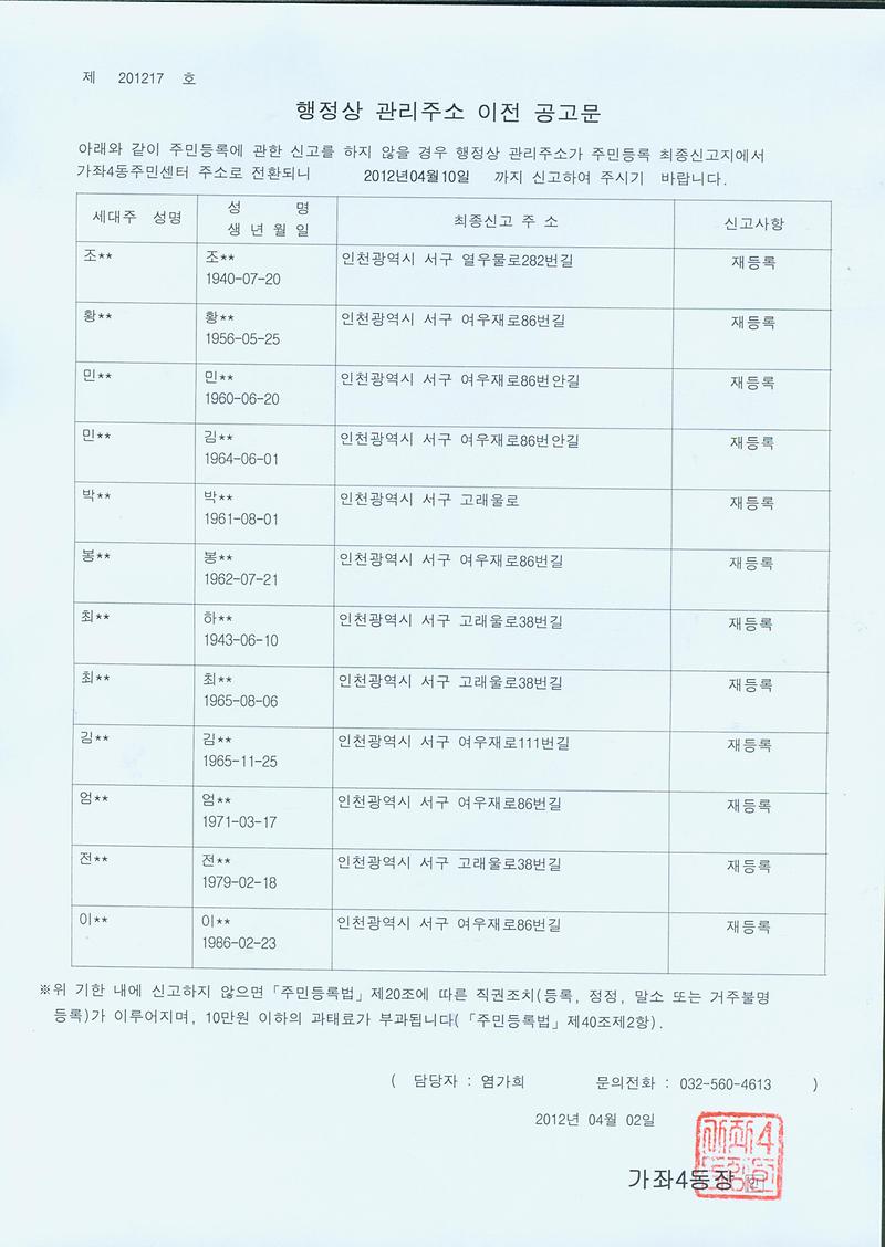 거주불명등록주소이전공고문(201242).jpg 이미지