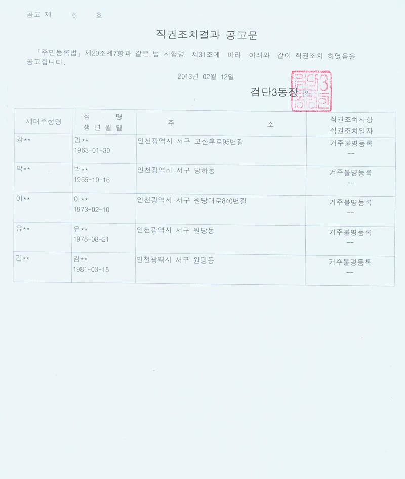 행정상 주소이전 결과공고문(212).jpg 이미지