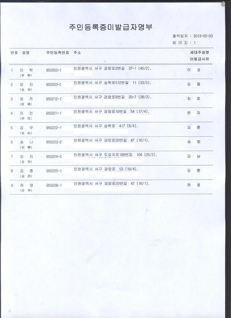 신규주민등록증미발급자명부(9502월생).jpg 이미지