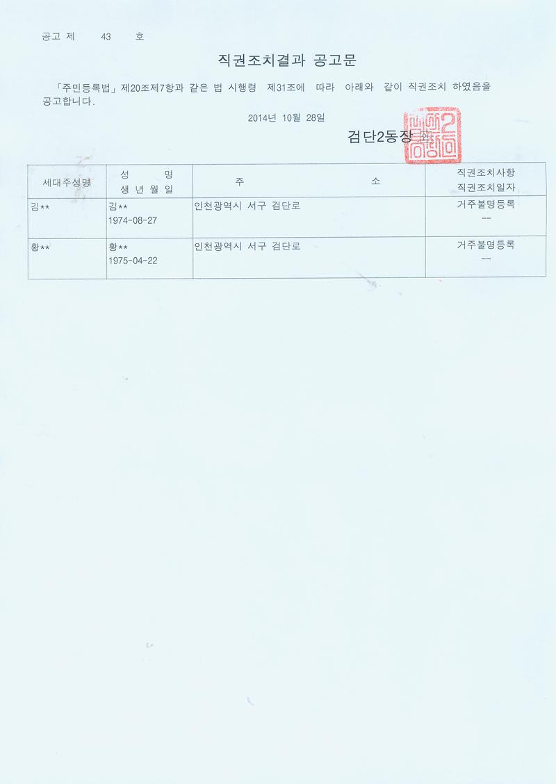 2014 제3분기 관리주소이전 직권조치 결과 공고문.jpg 이미지